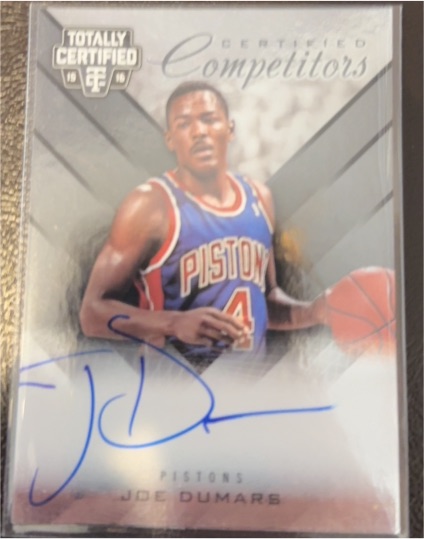 1996 Totally Certified #Joe Dumars — front