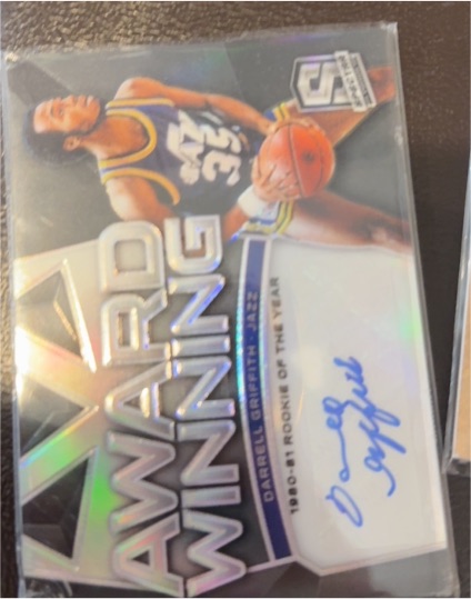 2018 Panini Spectra Award Winning #AW-DGF Darrell Griffith — front