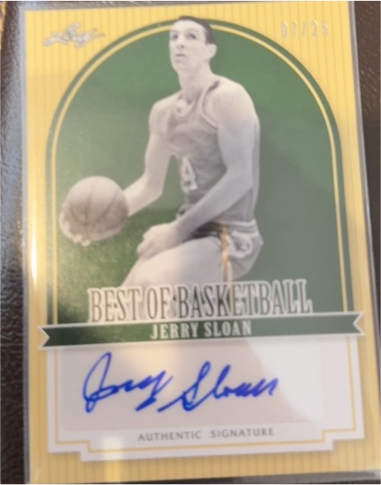 2012 Leaf Best of Basketball #JS1 Jerry Sloan — front
