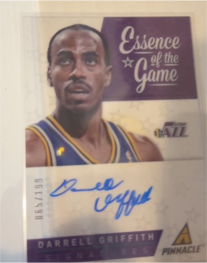 2013-14 Pinnacle Essence of the Game Autographs #9 Darrell Griffith — front
