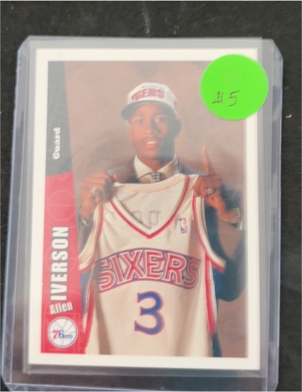 1996-97 Upper Deck Collector's Choice #301 Allen Iverson Rookie Card — front