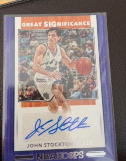 2019-20 Panini Hoops Great Significance #GS-JST John Stockton — front