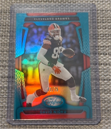 2025 Panini Certified #25 David Njoku — front