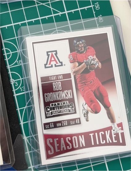 2016 Panini Contenders Draft Picks #85 Rob Gronkowski — front