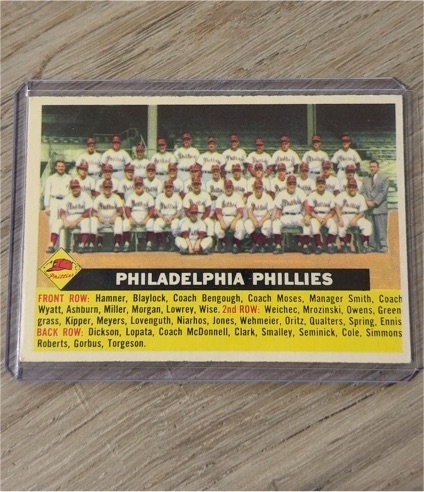 1956 Topps #72 Philadelphia Phillies Team Card — front