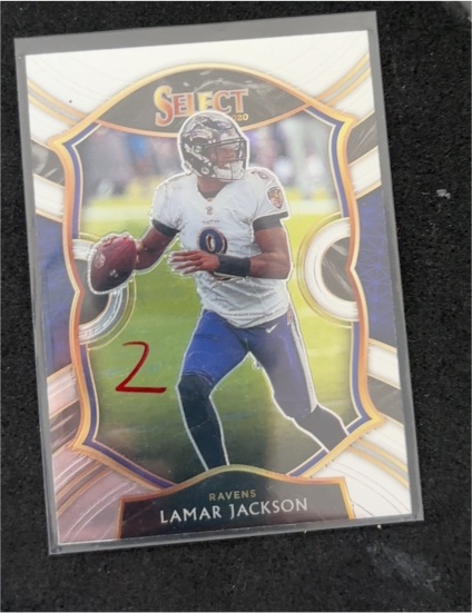 2020 Panini Select #3 Lamar Jackson — front