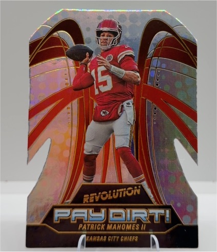 2025 Panini Revolution #8 Patrick Mahomes II Pay Dirt! Die Cut Insert — front