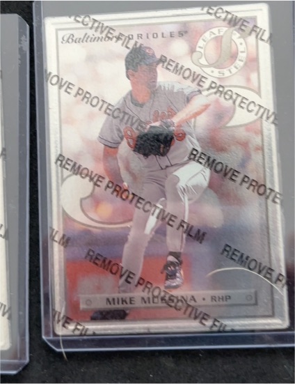 1996 Leaf Preferred Steel #47 Mike Mussina — front