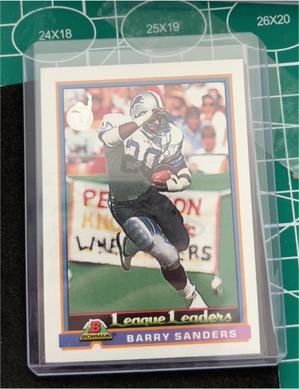 1991 Bowman #273 Barry Sanders League Leaders — front