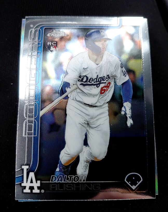2025 Topps Chrome Update #USC151 Dalton Rushing RC - Los Angeles Dodgers — front
