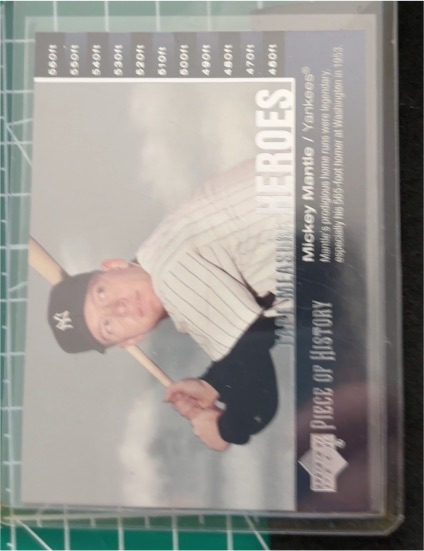 2002 Upper Deck Piece of History #TM7 Mickey Mantle — front