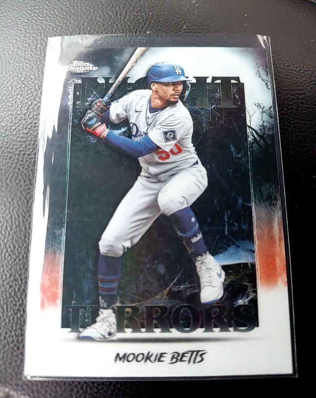 2025 Topps Chrome Update #NT-9 Mookie Betts Night Terrors — front