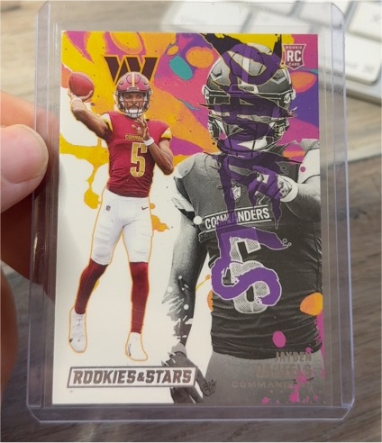 2024 Panini Rookies & Stars Rookie Exclusive #RE-JDS Jayden Daniels — front