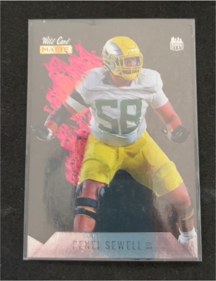 2021 Wild Card Matte #MRHR-17 Penei Sewell — front