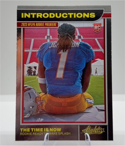 2023 Panini Absolute #1 Quentin Johnston Introductions — front