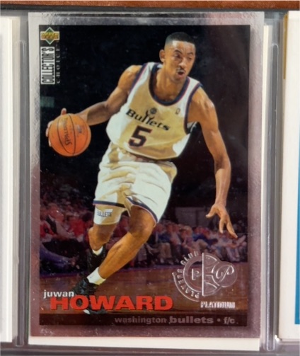 1995-96 Collector's Choice #38 Juwan Howard Platinum Player's Club — front