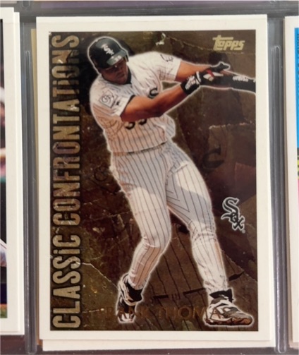1996 Topps Classic Confrontations #CC5 Frank Thomas — front