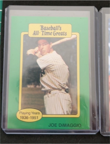 1987 Hygrade Baseball's All-Time Greats #NNO Joe DiMaggio — front
