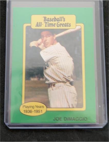 1987 Hygrade Baseball's All-Time Greats #15 Joe DiMaggio — front
