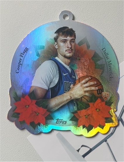 2025-26 Topps Holiday #DCO-CF Cooper Flagg Die-Cut Ornament RC — front