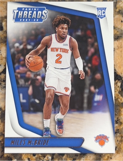 2021-22 Panini Chronicles Threads #84 Miles McBride — front
