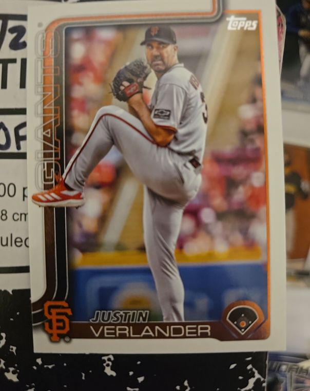 2025 Topps Update #US100 Justin Verlander — front