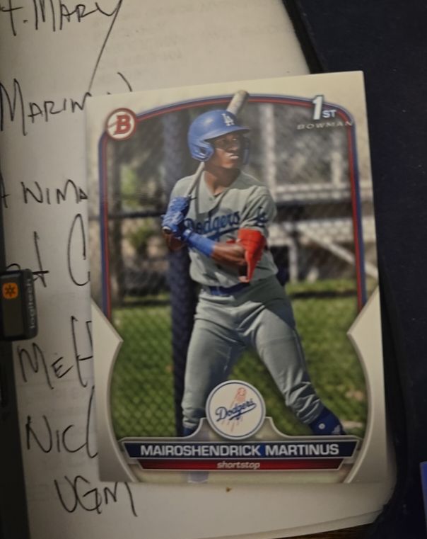 2023 Bowman #BP-55 Mairoshendrick Martinus — front