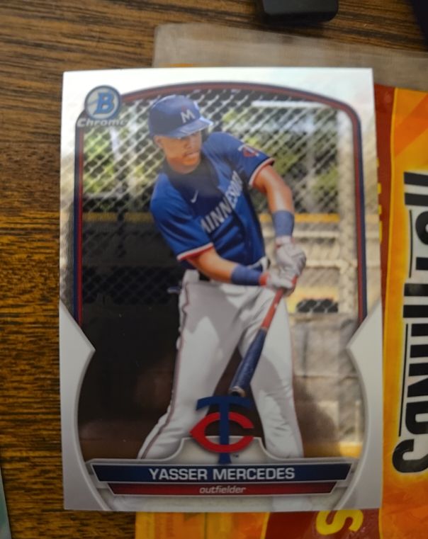 2023 Bowman Chrome Prospects #BCP-99 Yasser Mercedes — front