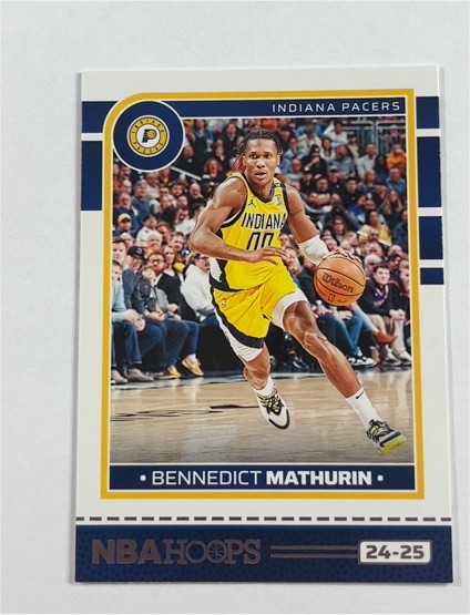 2024-25 Panini Hoops #56 Bennedict Mathurin Indiana Pacers — front
