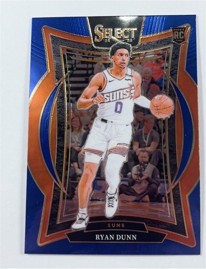 2024-25 Panini Select #100 Ryan Dunn Blue Concourse Rookie Card — front