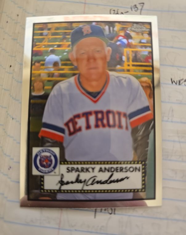 2021 Topps Chrome Platinum Anniversary #625 Sparky Anderson — front