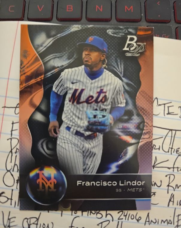 2023 Bowman Platinum #66 Francisco Lindor — front