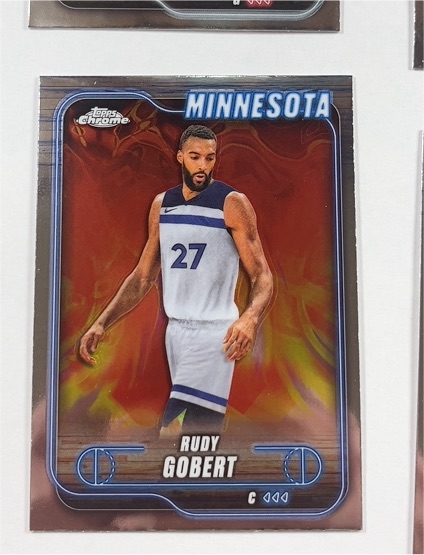2024-25 Topps Chrome #90 Rudy Gobert — front