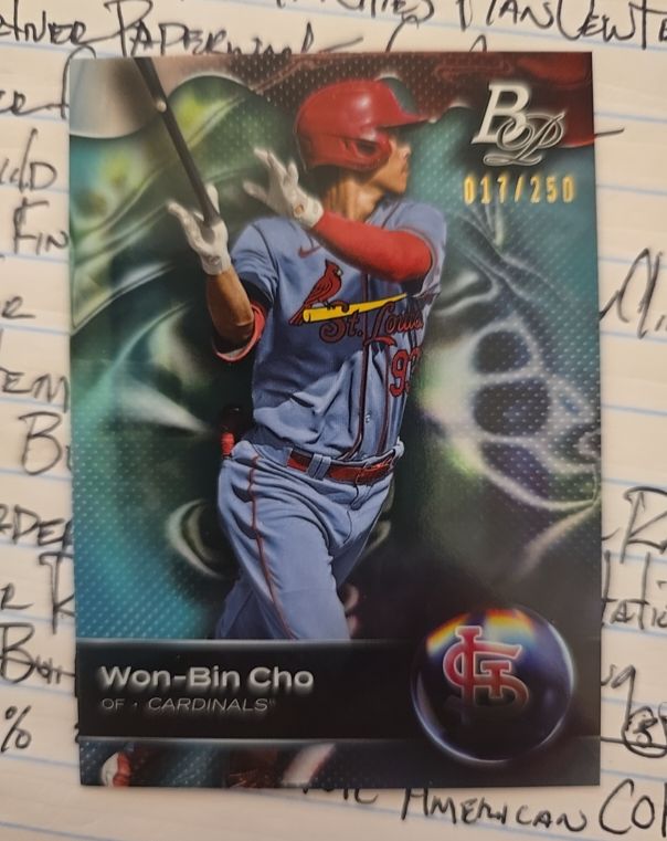 2023 Bowman Platinum #TOP-92 Won-Bin Cho — front