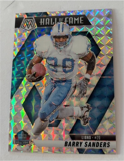 2025 Panini Mosaic Hall of Fame #20 Barry Sanders — front