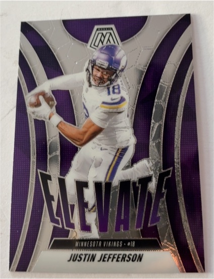 2025 Panini Mosaic #13 Justin Jefferson Elevate — front