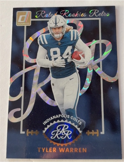 2025 Donruss Rated Rookies Retro #9 Tyler Warren — front