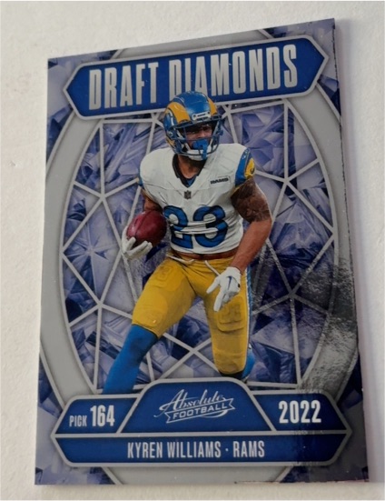 2022 Panini Absolute Draft Diamonds #DD-KWS Kyren Williams — front