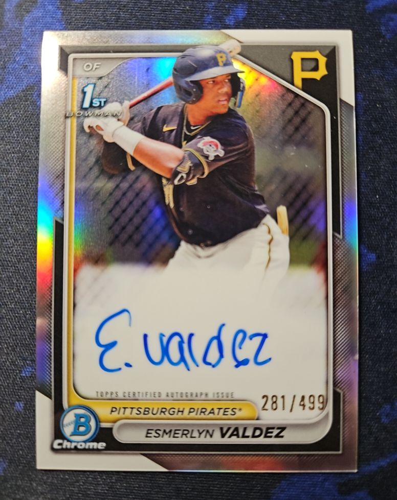 2024 Bowman Chrome #281 Esmerlyn Valdez — front
