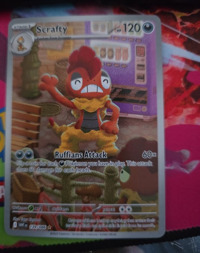 2025 Pokémon Scarlet & Violet #139 Scrafty — front