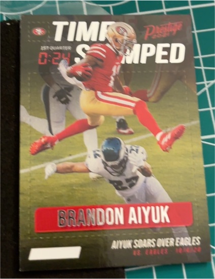 2021 Panini Prestige Time Stamped #TS-BA Brandon Aiyuk — front