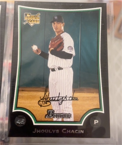 2009 Bowman Draft Picks & Prospects Chrome #BDP22 Jhoulys Chacin Rookie Card — front