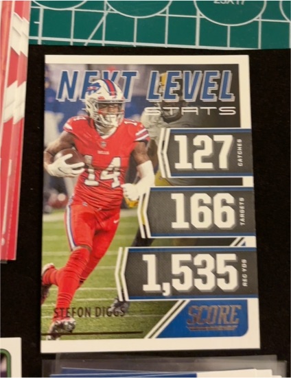 2021 Panini Score #NL12 Stefon Diggs Next Level Stats — front