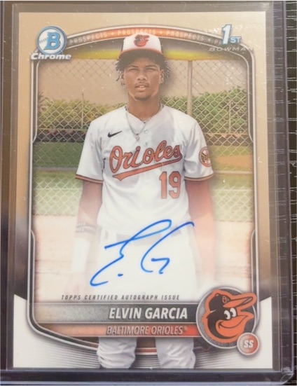 2025 Bowman Chrome #CPA-EG Elvin Garcia — front