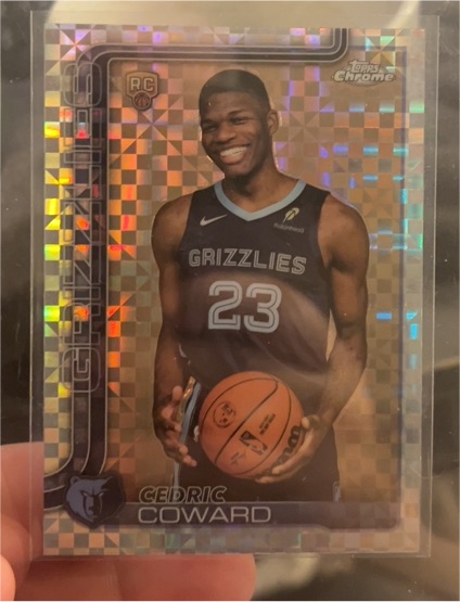 2025-26 Topps Chrome #261 Cedric Coward — front