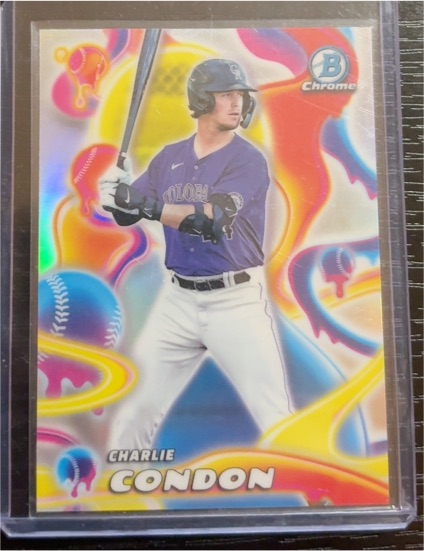 2025 Bowman Chrome #MM-11 Charlie Condon Melt Mashers — front