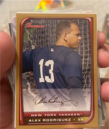 2008 Bowman #100 Alex Rodriguez — front