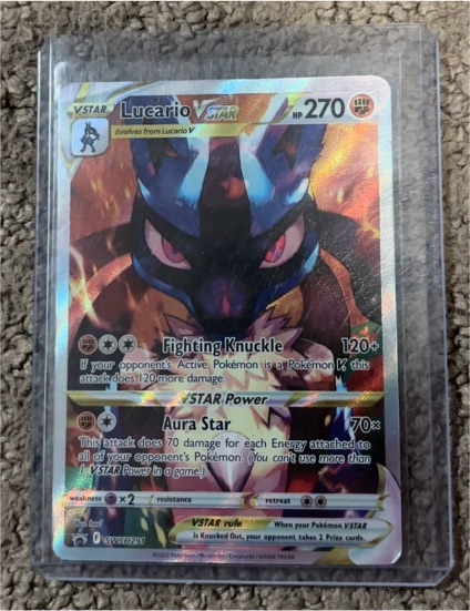 2023 Pokemon Black Star Promo #291 Lucario VSTAR — front