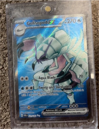 2022 Pokémon TCG SV04: Paradox Rift #221 Golisopod ex — front