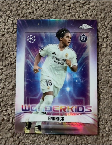 2024-25 Topps Chrome UEFA Club Competitions #WK-2 Endrick Wonderkids — front